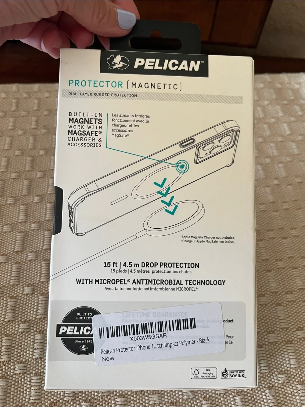 Pelican iPhone 13 Pro Black Case
